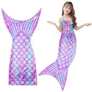 Zeemeermindeken, 140 x 50 cm, zeemeerminnen, vin, knuffeldeken voor meisjes en kinderen, volwassenen, flanel, bankdeken, alle seizoenen, slaapzak, knuffeldeken, cadeau voor verjaardag, Kerstmis,