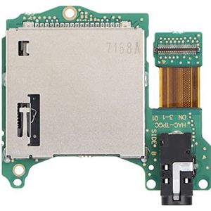Shanrya Game Card Slot, Game Cartridge Tray PCB Duurzaam Corrosiebestendig met Earphone Hole Port voor