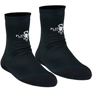 Playwell Vechtsport/MMA School Tatami Indoor Mat Grappling Foot Sokken - Zwart/Zwart- NIEUW