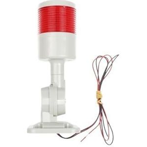 Roterende 180 stapel licht rood barnsteen groen waarschuwing licht industrie voor CNC-machine DC12-24V AC 110-220V continu knipperend licht LED (1 laag Red_DC12-24V sound)