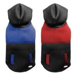 Record Jogger hoodie met capuchon verkrijgbaar in zwart/rood of zwart/blauw als orde (20 cm)