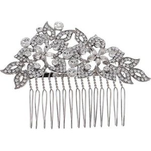 Haar Zijkam Legering Haar Kam Bruids Haar Strass Insert Kam Bruiloft Hoofdtooi voor Vrouwen, Bruid