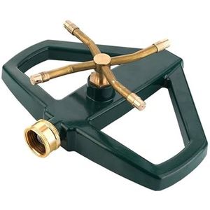 Robuuste metalen tuinsproeier, gazonsproeier, 360 graden roterende gazonsproeier, tuinsproeier met groot oppervlak voor gazon en tuin, krachtige gelijkmatige watergift voor gazon en tuin(Copper Four P