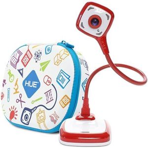 HUE HD Pro flexibele USB document- en videoconferentiecamera/visualiser (Rode camera met witte draagtas)