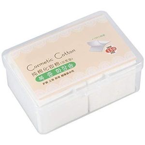 Watten, 150 stuks make-up remover pads, premium niet-geweven vierkante cosmetische wattenschijfjes, hypoallergeen, pluisvrij, geschikt voor huidverzorging, make-up remover