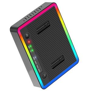 HIOPOIUYT 20Gbps USB3.2 20Gbps Dubbele Protocollen Solid Disk Cloner Dubbele Bay Behuizing Lezer Voor Efficiënte Data Backups