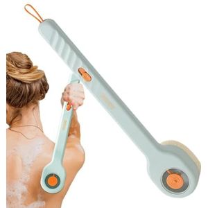 syayw Schuurborstel voor de achterkant van de douche, zachte borstel voor mannen en vrouwen, zachte borstel voor mannen en vrouwen, antislip rugreiniger voor reiniging in