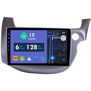RoverOne Autoradio GPS voor Honda Fit 2 Jazz II 2007-2013 Carplay Android Auto Stereo Hoofdeenheid Bluetooth WiFi Radio Speler Sat Navigatie