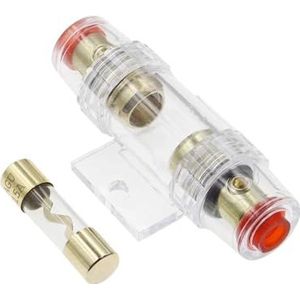 1 set zekeringhouders voor auto-subwoofer, audiokabel, versterker, versterkerkabel, specificaties, verguld (maat: 60A)