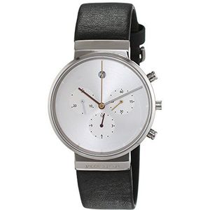 JACOB JENSEN Analoog kwarts horloge met lederen armband Item No. 606.