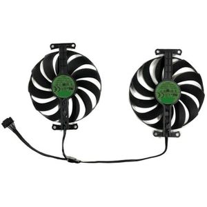 2 stuks grafische kaartventilator, FDC10U12S9-C, T129215SU, 95 mm, koeler, voor ASUS voor DUAL voor RTX 3070 8G, voor 3060Ti, voor 3060 12G voor GAMING(T129215SU)