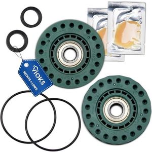 VIOKS Opslagset links + rechts vervanging voor AEG Elеctrolux Zanussi 4071430963 4071430971 lagerset - wasmachine lagers incl. kogellagers, afdichting, O-ring, vet voor bovenlader wasmachine
