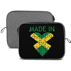 Made in Jamaica Laptop Sleeve Case Beschermende Notebook Draagtas Reizen Aktetas 13 inch