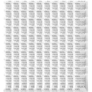 100 pakjes silicagel pakketten, 1 gram Dessicant Pakketten Silicagel Vochtvanger voor opslag, Pure en Veilige Silicagel Droogmiddelpakketten, Vochtigheidspakketten