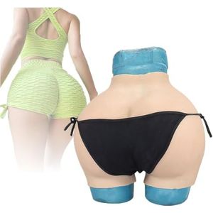 Adima Siliconen heupverbeteraar panty enorme kont gewatteerde shaper push-up shorts verbergen gaff boxershorts voor crossdresser,Tan color,Basic