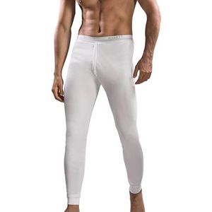 MABRAT Herenbroek met lange pijpen, 100% warm interlock-katoen, Wit, M