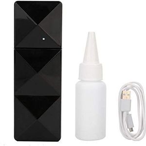 Cool Mist Facial Steamer, Portable USB Nano Handy Mist Spray Humidifier Face Hydraterende en hydraterende verneveling Sprayer voor huidverzorging, make-up, wimperextensions(Zwart)