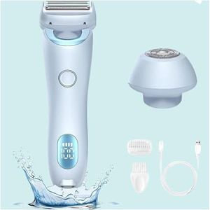 Bikinitrimmer for dames, 2-in-1 schaamhaartrimmer dames, elektrische scheerapparaten, IPX7 waterdicht nat en droog gebruik, persoonlijke trimmer Elektrisch scheerapparaat Epilator for gezicht Lichaam