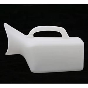 Herbruikbare wasbare draagbare urinoirfles voor gehandicapte oudere vrouwen wit, 1000ML