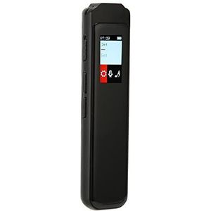 Digitale Spraakrecorder, Multifunctionele Spraakrecorder 360 Graden Ruisonderdrukking Geluidsopname MP3-speler Klein met Weergave voor Vergaderingen (16 GB)