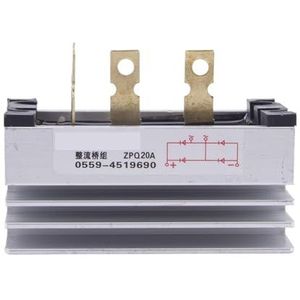 Generatorbruggelijkrichtermodule ZPQ20A SQL20A 20A, hoogfrequente en hoogspanningsdiodengelijkrichter 20 ampère (ZPQ20A 1-fase)