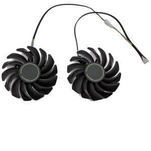2 stuks 87mm PLD09210S12HH koelventilator voor MSI voor GeForce GTX 1660 Ti SUPER RTX 2060 2070 2080 VENTUS XS OC koeling grafische kaart(A2-FAN)