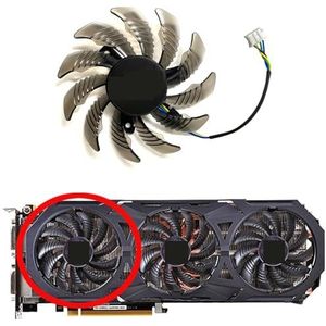 Vervangende ventilator voor GIGABYTE GTX980 980ti G1 Gaming grafische kaart PLD08010S12HH(Left fan)