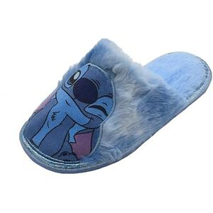 Disney Lilo & Stitch Meisjes Mule Easy Slip On Slippers, blauw, maat 12-6, Blauw, 13 UK Child