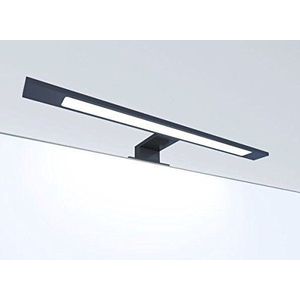 kalb Material für Möbel Led-badkamerlamp, zwart, 450 mm, spiegellamp, opbouwlamp, lichtkleur: warmwit