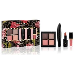 Ted Baker The Full Flourish Gift, 4 x oogschaduw, mascara, lippenstift & lipgloss, luxe make-up cadeauset voor haar, heerlijke cosmetische cadeauset voor vrouwen