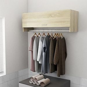 DIGBYS Garderobe Sonoma Eiken 100x32,5x35 cm Engineered Wood
