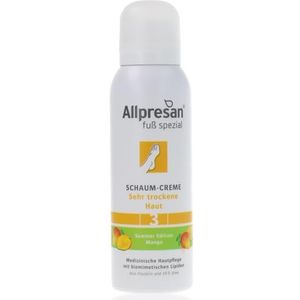 Allpresan Voetspecial Nr. 3 schuimcrème met mango-geur - voetcrème voor zeer droge huid - voor de dagelijkse voetverzorging van zeer droge voeten - 125 ml