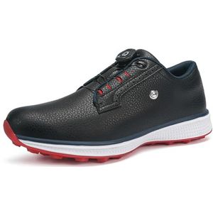 PENXZT Heren golfschoenen, ademend, spikeloze zool, antislip sneakers, waterdicht, casual, outdoor sneakers, grote maten,zwart,39 EU