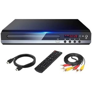 Dvd-speler High-definition 1080P Home DVD-speler Box For TV Alle Regio's Gratis DVD CD-Discs-speler AV-uitgang Ingebouwde MIC-poort Heldere Beeldkwaliteit Stabiele Audio