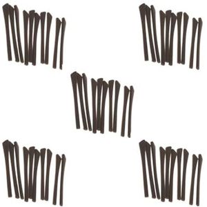 5 Set van 10x Siliconen Brillen End Tips Oor Sok Tubes Vervangingen Bruin