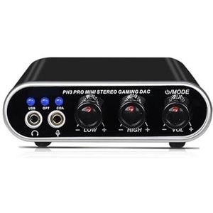 DJ-controller, Draagbare mini-gamedecoder met hoge getrouwheid Externe computergeluidskaart Ruisonderdrukking 2-kanaals 16-bits 48 kHz-mixers