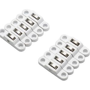 Rolschijf van koper voor kasten met wielen voor schuifdeuren voor meubels voor kasten Accessoires voor deuren en ramen Breedte 7,5 mm 10 stuks (zilver)