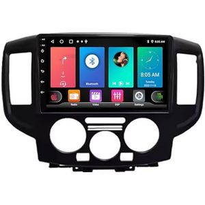 Dubbele DIN Android 14 autoradio voor Nissan NV200 NV 200 2011-2018 9 Duim QLED Touch screen-met Draadloze Carplay Android Auto GPS navigatie 4G WiFi Stuurwielbediening achteruitrijcamera(A,P3 WIFI 4-