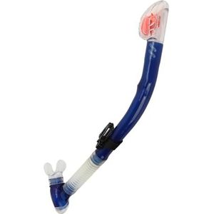 Zwemmende Snorkelbuis Verzegelde PVC-siliconen Droge Snorkelbuis Groot Kaliber Leiding Zwembadcomfort (BLUE)