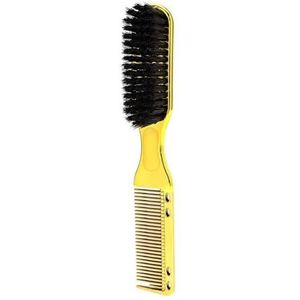 ERQIAO Baardstyling voor heren, haarfragmenten, vegende baard, styling, verzorging, dubbele kop, multifunctionele borstelkam, handige haarstyling, gemakkelijk te gebruiken (goudkleurig)