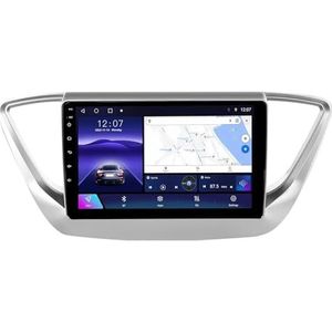 Android 15 GPS Navigation Stereo voor Hyundai Solaris 2 Verna 2017-2020 9 Inch 2 Din Car Stereo Radio met CarPlay AHD Omgekeerd beeld Bedieningselementen op het stuur(A2 2G+32G)