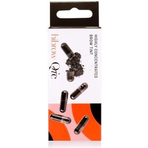 Hi Brow Quick Intense Colour (QIC) - 20 wenkbrauwkleurcapsules met poedertint - Donkerbruin
