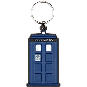 DOCTOR WHO RK38106C Dr. Who sleutelhanger van rubber, meerkleurig, 4,5 x 6 cm