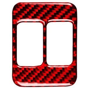Interieurlijsten Rode Carbon Look Autostoel Warmte Knop Cover Trim Voor 86 Voor BRZ 2017 2018 2019