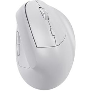 Ergonomic Mouse-PYRIOLHI-Wireless Charging Vertical Mouse-2.4G & Bluetooth Dual Mode Connection - Supports Multiple Devices - For PC, Mac, Windows -White(White)