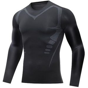 DJFOG Zemanva - Zemanva Correctievest, toermalijn houdingscorrector, ionische vormende shirt, compressievest voor mannen (zwart-C, M)