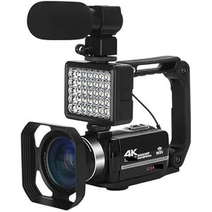 Digitale Camera, 4K Professionele Camcorder Digitale Video Camera for Streaming Vlog Recorder 18X Time-Lapse Webcam Stabilizer(32G SD Card,5)