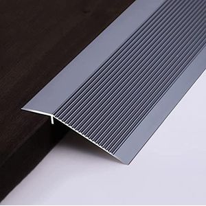 Drempelstrips, Zilver Zwart Grijs Deurverkleiner met antislipkorrel for oneffen vloeren, zelfklevende oprit met grote valdrempels (kleur: C) (Color : A, Size : 110cm (43.3in))