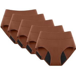 5 Stuks Ondergoed Incontinentiebroekjes Beschermers For Vrouwen – Lekvrij Ondergoed Tegen Blaaslekkage Met Buikcontrole Postpartum Ondersteuning(Maple Luxe,S)