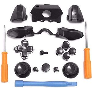 Bumpers Triggers Knoppen DPad LB RB LT RT Knoppen & T6 T8 Schroevendraaiers & Crowbar Voor Xbox One Elite 3.5mm Controller (Zwart)